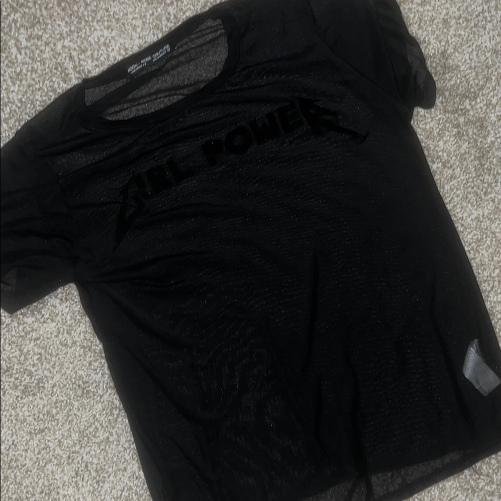 Women’s mesh “girl power”  Shirt
